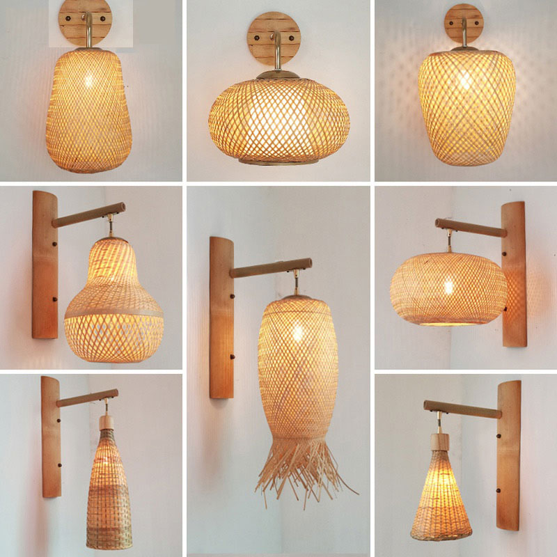 bamboo pendant retro lamps