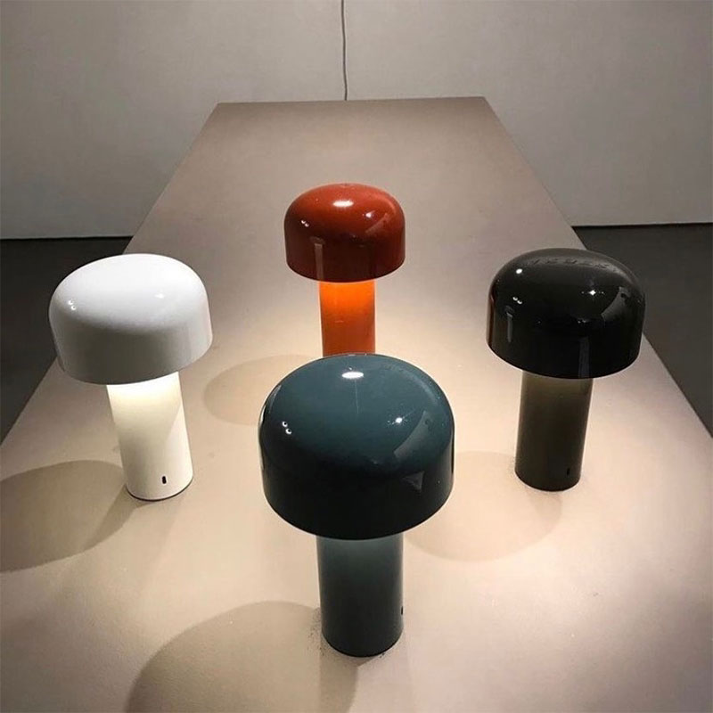 LED Colorful Metal Mashroom Table Light Fixtures