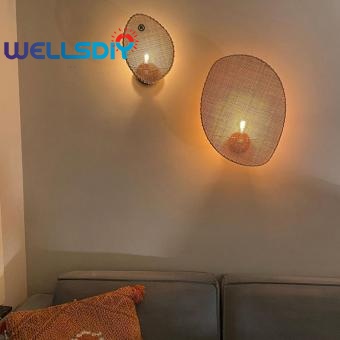 Rattan bedroom pendant lights