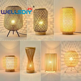  Handmade rattan table light