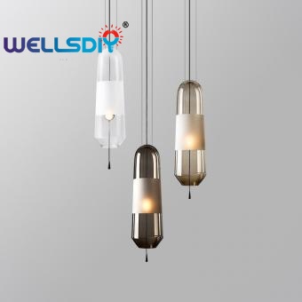 small clear glass pendant light