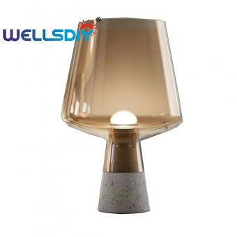 industrial glass desk lamp