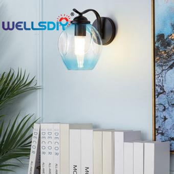 indoor glass wall lamp
