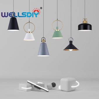 Industrial metal pendant lamp