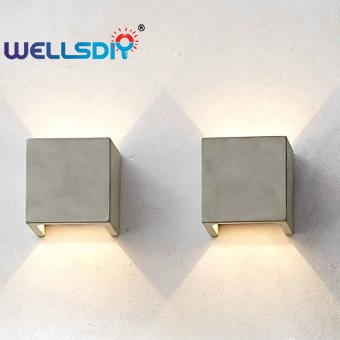 Simple Bedside Concrete Wall Lighting