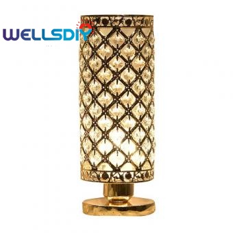 Clear Metal Crystal Table Lamp
