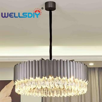Grey Raindrop crystal chandlier