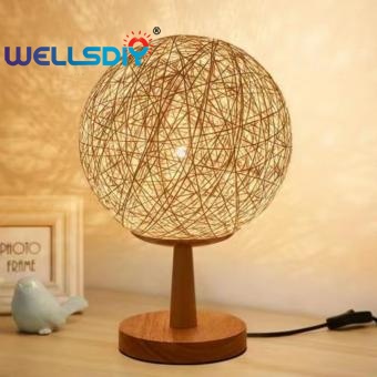 Vintage Wood Table Lamp
