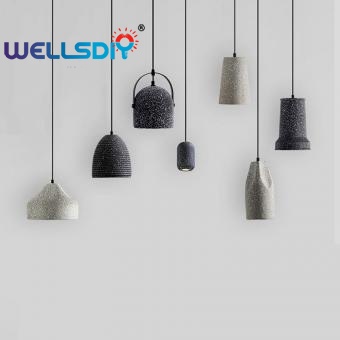 restaurant cement pendant lights