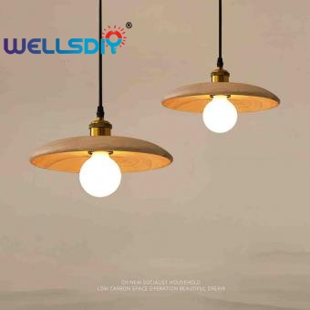 Farmhouse simple wood pendant lights