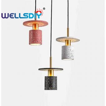 Black White Terrazzo Pendant Lamp