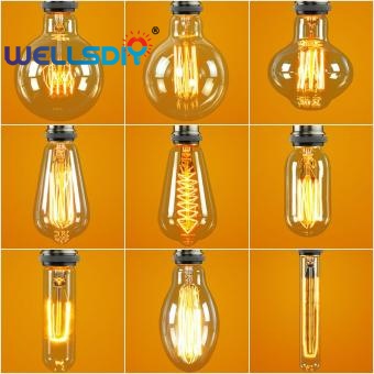 Globe amber tungsten bulbs