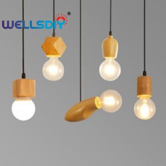 DIY Industrial Wood Pendant Lamp