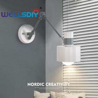 Rotatable Bedroom Black Wall Sconce