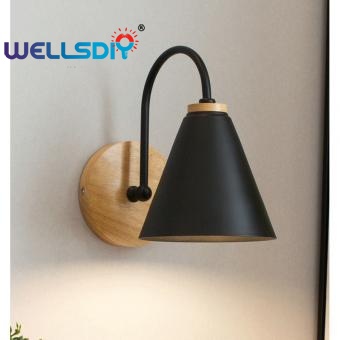 Retro Bedroom Black Wall Sconce