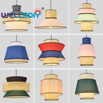 Rattan cloth Pendant Lamp