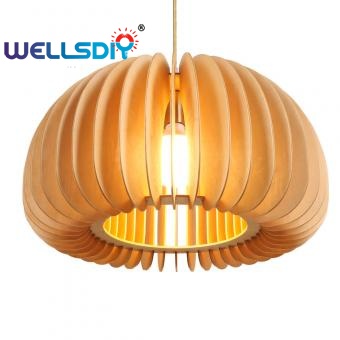 pumpkin wood pendant lights